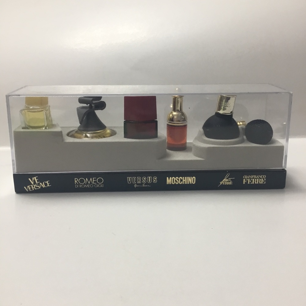 Gianfranco Ferre Moschino Versace Romeo De Gigli Miniatures Set - Picture 2 of 15